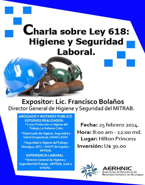 Charla, Ley 618, Higiene y Seguridad Laboral