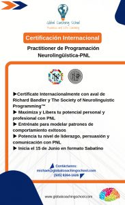 Certificación Internacional - Practicioner de Programación Neurolingüística